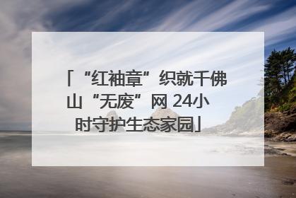 “红袖章”织就千佛山“无废”网 24小时守护生态家园