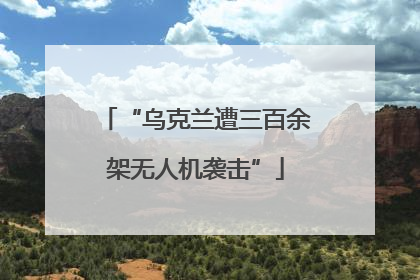 “乌克兰遭三百余架无人机袭击”