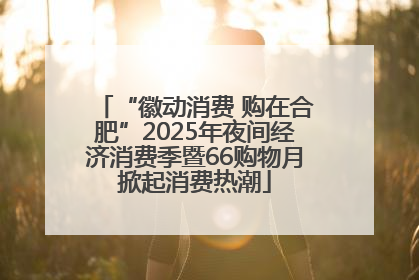 “徽动消费 购在合肥”2025年夜间经济消费季暨66购物月掀起消费热潮