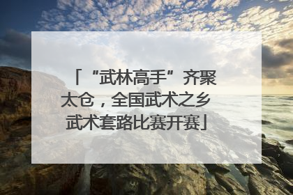 “武林高手”齐聚太仓，全国武术之乡武术套路比赛开赛