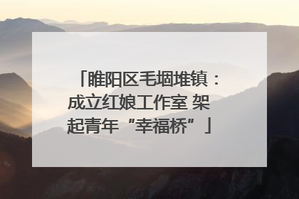 睢阳区毛堌堆镇：成立红娘工作室 架起青年“幸福桥”