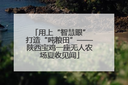 用上“智慧眼” 打造“吨粮田”——陕西宝鸡一座无人农场夏收见闻