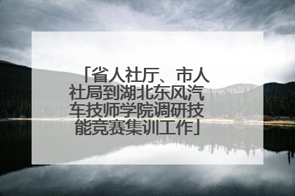 省人社厅、市人社局到湖北东风汽车技师学院调研技能竞赛集训工作