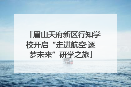 眉山天府新区行知学校开启“走进航空·逐梦未来”研学之旅