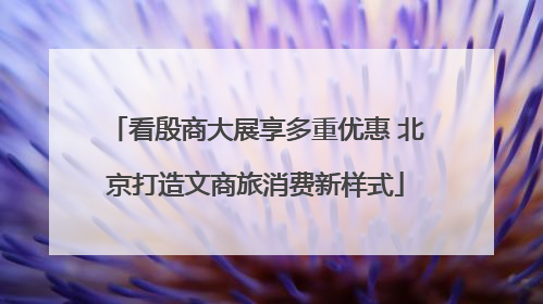 看殷商大展享多重优惠 北京打造文商旅消费新样式