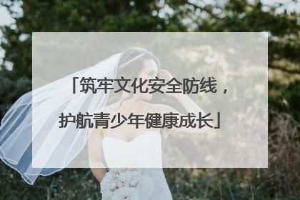 筑牢文化安全防线，护航青少年健康成长