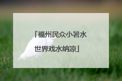 福州民众小暑水世界戏水纳凉