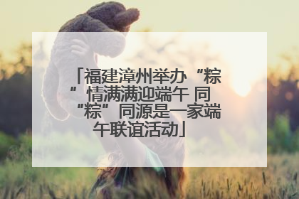 福建漳州举办“粽”情满满迎端午 同“粽”同源是一家端午联谊活动