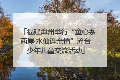 福建漳州举行“童心系两岸·水仙连亲情”漳台少年儿童交流活动