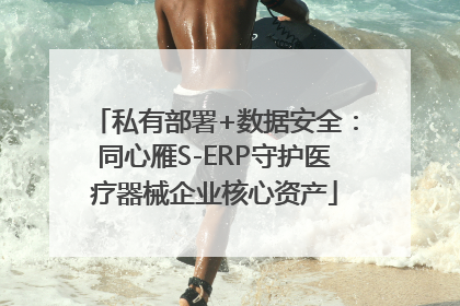 私有部署+数据安全：同心雁S-ERP守护医疗器械企业核心资产