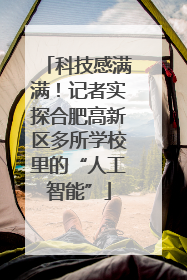 科技感满满！记者实探合肥高新区多所学校里的“人工智能”