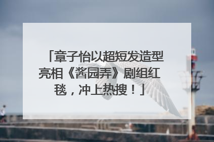 章子怡以超短发造型亮相《酱园弄》剧组红毯，冲上热搜！