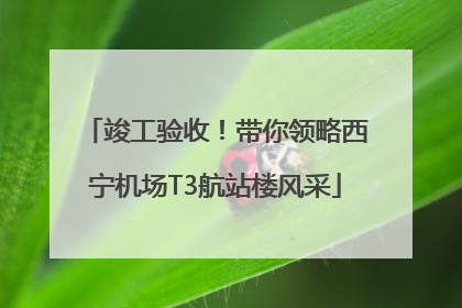 竣工验收！带你领略西宁机场T3航站楼风采