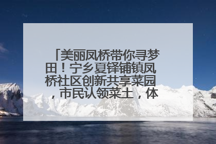 美丽凤桥带你寻梦田！宁乡夏铎铺镇凤桥社区创新共享菜园，市民认领菜土，体验耕种收获乐趣
