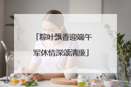 粽叶飘香迎端午 军休情深颂清廉