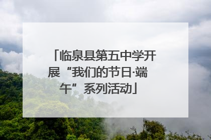 临泉县第五中学开展“我们的节日·端午”系列活动
