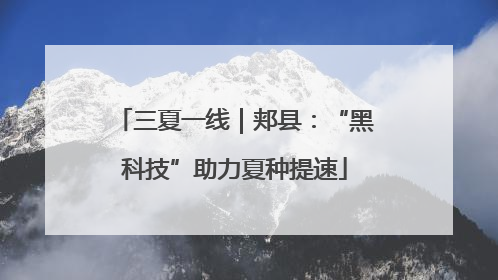 三夏一线｜郏县：“黑科技”助力夏种提速