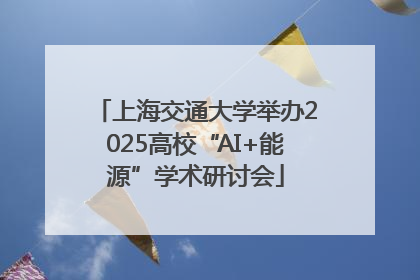 上海交通大学举办2025高校“AI+能源”学术研讨会