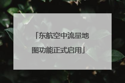东航空中流量地图功能正式启用