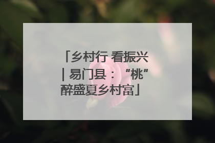 乡村行 看振兴｜易门县：“桃”醉盛夏乡村富