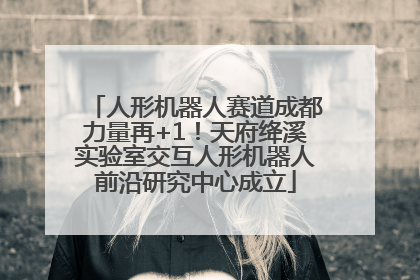 人形机器人赛道成都力量再+1！天府绛溪实验室交互人形机器人前沿研究中心成立