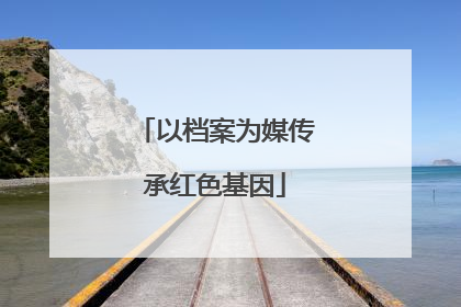以档案为媒传承红色基因