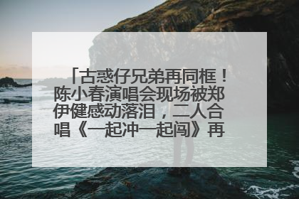 古惑仔兄弟再同框！陈小春演唱会现场被郑伊健感动落泪，二人合唱《一起冲一起闯》再现青春回忆