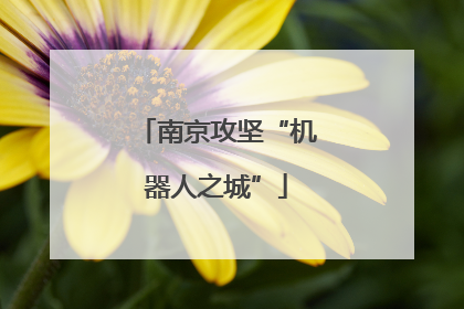 南京攻坚“机器人之城”