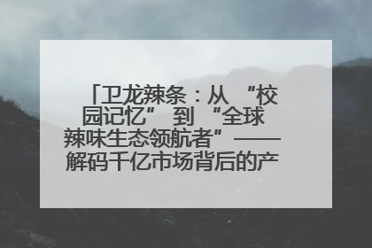 卫龙辣条：从 “校园记忆” 到 “全球辣味生态领航者”——解码千亿市场背后的产品创新与全链路破圈