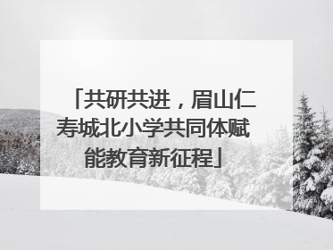 共研共进，眉山仁寿城北小学共同体赋能教育新征程