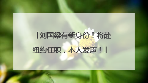 刘国梁有新身份！将赴纽约任职，本人发声！