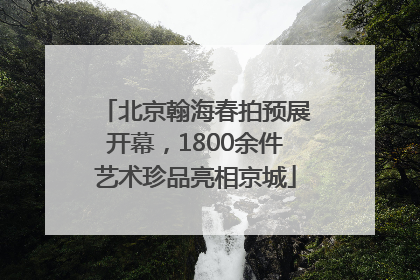 北京翰海春拍预展开幕，1800余件艺术珍品亮相京城
