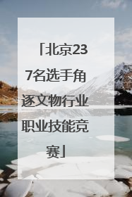 北京237名选手角逐文物行业职业技能竞赛