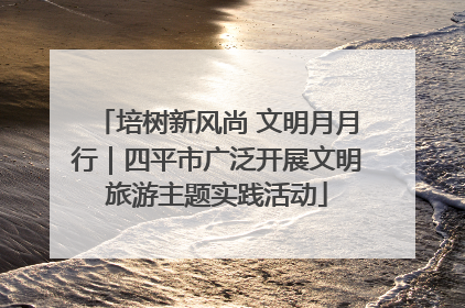 培树新风尚 文明月月行｜四平市广泛开展文明旅游主题实践活动