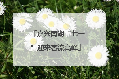 嘉兴南湖“七一”迎来客流高峰