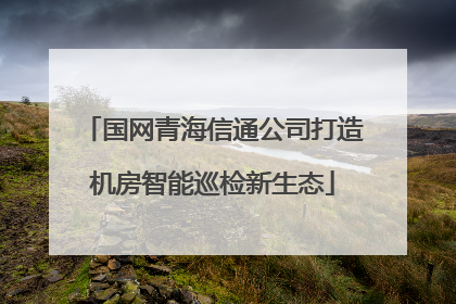 国网青海信通公司打造机房智能巡检新生态