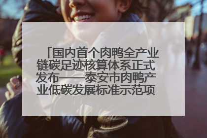 国内首个肉鸭全产业链碳足迹核算体系正式发布——泰安市肉鸭产业低碳发展标准示范项目顺利通过验收