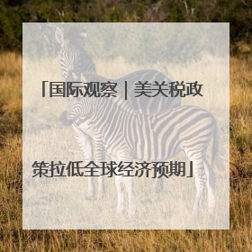 国际观察｜美关税政策拉低全球经济预期