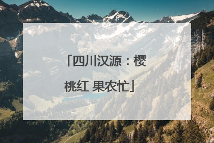 四川汉源：樱桃红 果农忙