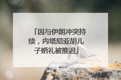 因与伊朗冲突持续，内塔尼亚胡儿子婚礼被推迟