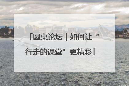 圆桌论坛｜如何让“行走的课堂”更精彩