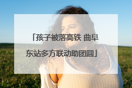 孩子被落高铁 曲阜东站多方联动助团圆