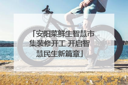 安阳菜鲜生智慧市集装修开工 开启智慧民生新篇章