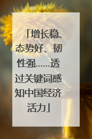 增长稳、态势好、韧性强……透过关键词感知中国经济活力