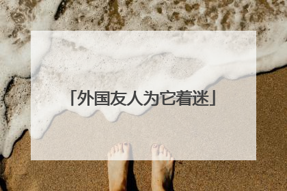 外国友人为它着迷