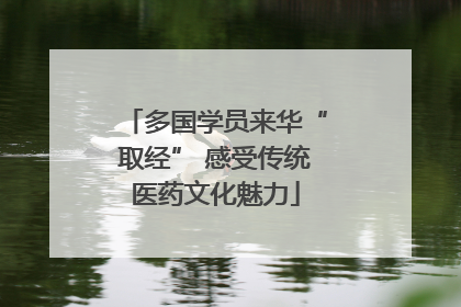 多国学员来华“取经” 感受传统医药文化魅力