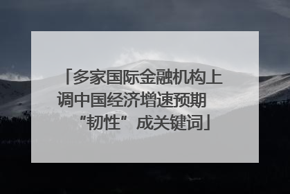 多家国际金融机构上调中国经济增速预期 “韧性”成关键词