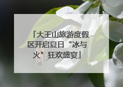 大王山旅游度假区开启夏日“冰与火”狂欢盛宴