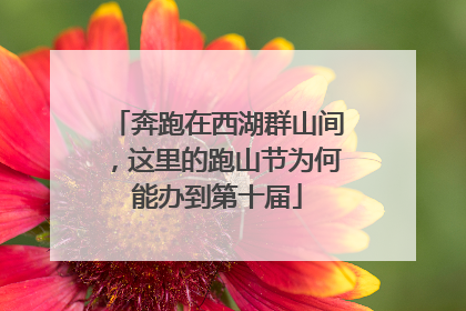 奔跑在西湖群山间，这里的跑山节为何能办到第十届