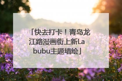 快去打卡！青岛龙江路漫画街上新Labubu主题墙绘